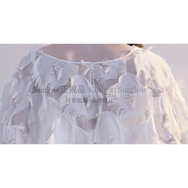 お呼ばれドレス フェザー