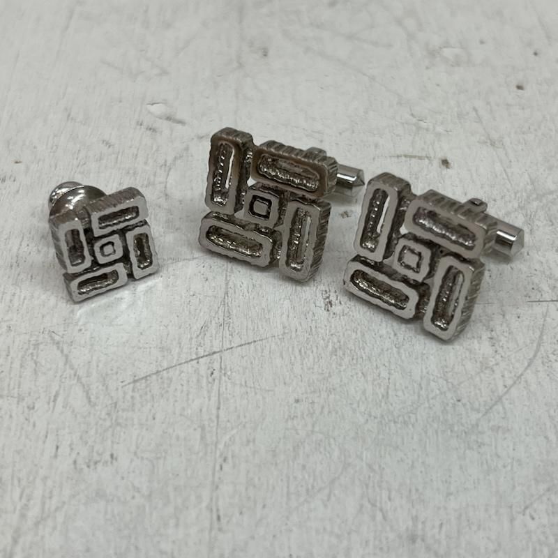 シルバー （925） SILVER シルバー 925 カフスボタン ピン セット