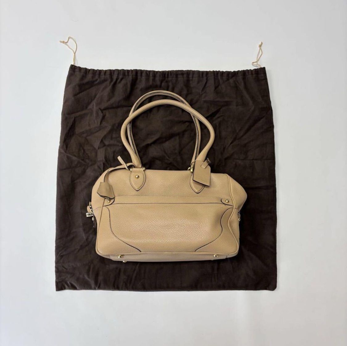 J-M DAVIDSON ジェイアンドエムデヴィッドソン MIA ボストン バッグ BAG ベージュ 系 709-0080