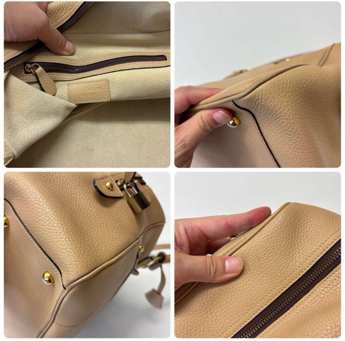 J-M DAVIDSON ジェイアンドエムデヴィッドソン MIA ボストン バッグ BAG ベージュ 系 709-0080 DECORATOM_COM_BR