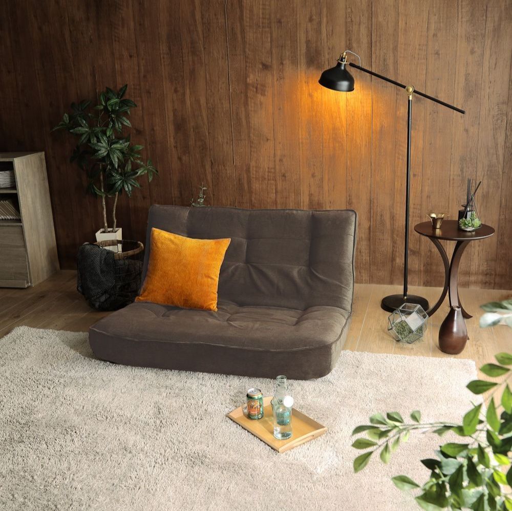 2人掛 コーデュロイソファ 幅121cm ファブリック リクライニング カウチ カウチソファ 1人暮らし 2人暮らし NEXPOTALLINN_EU