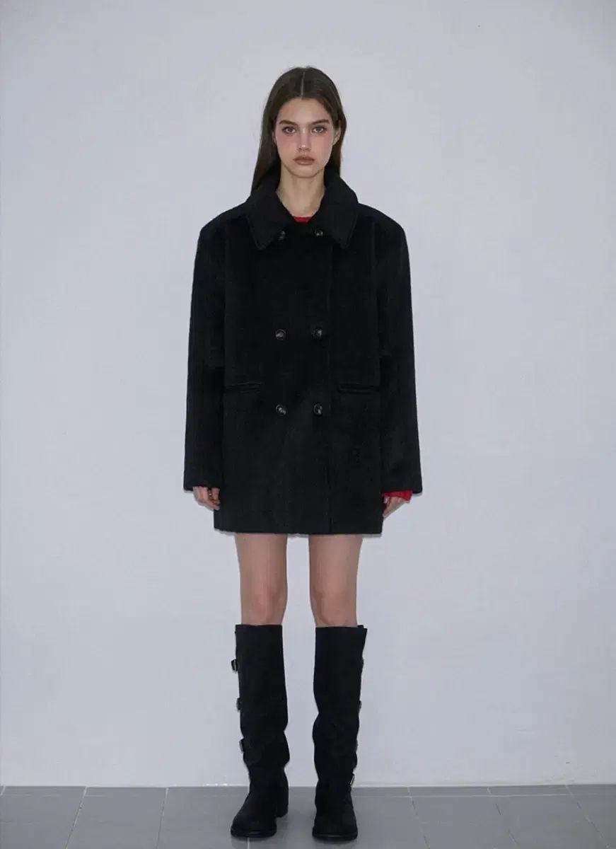 ロゼフ JEFF ランツ ハイネック ハーフ コート