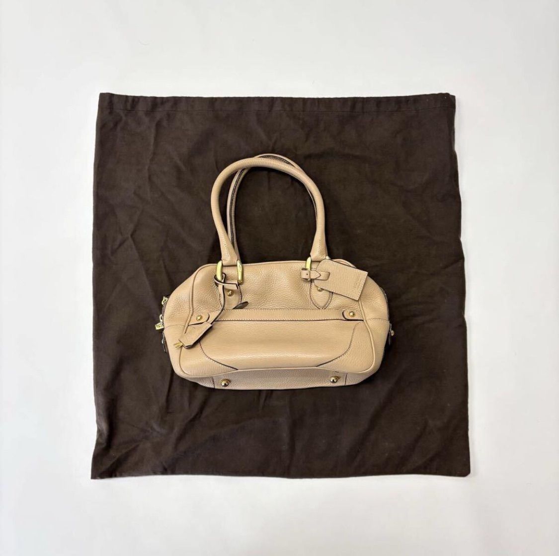J-M DAVIDSON ジェイアンドエムデヴィッドソン MINI MIA ミニ ボストン バッグ BAG ベージュ 系 709-0050