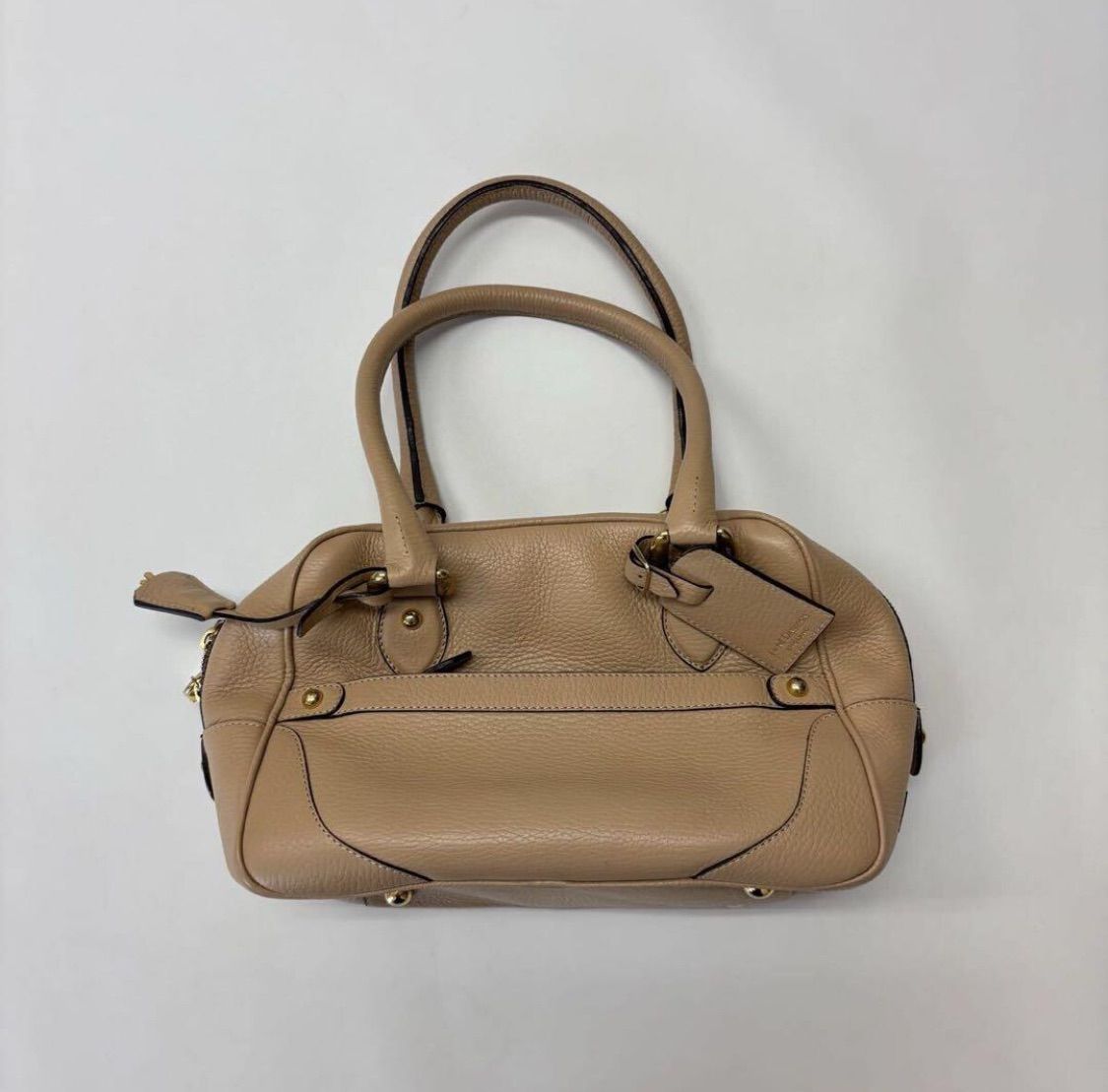 J-M DAVIDSON ジェイアンドエムデヴィッドソン MINI MIA ミニ ボストン バッグ BAG ベージュ 系 709-0050