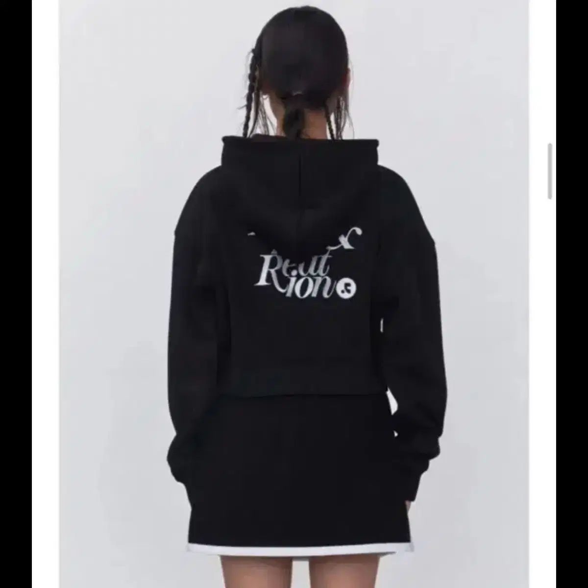レストアンドレクリエーション RR 2WAY ZIP-UP HOODIE - BLACK
