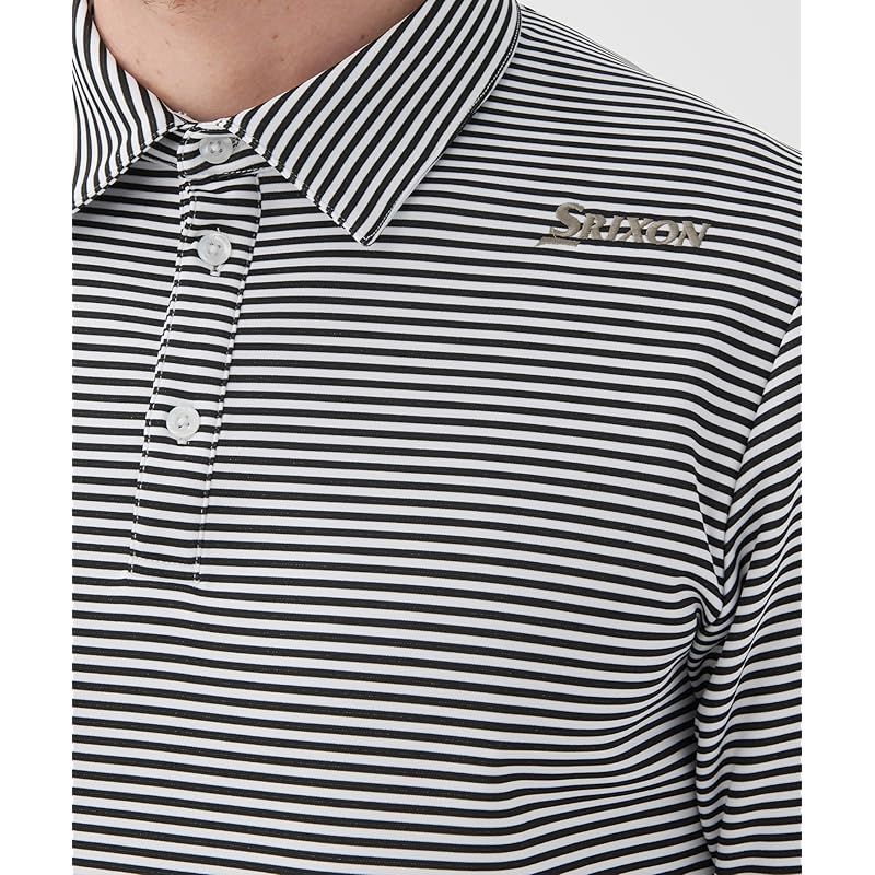 スリクソン 裏起毛 ボーダー柄 ヒートナビ 蓄熱保温 吸汗 ストレッチ ゴルフ 4FLS07M メンズ WH00 ホワイト NEXPOTALLINN_EU