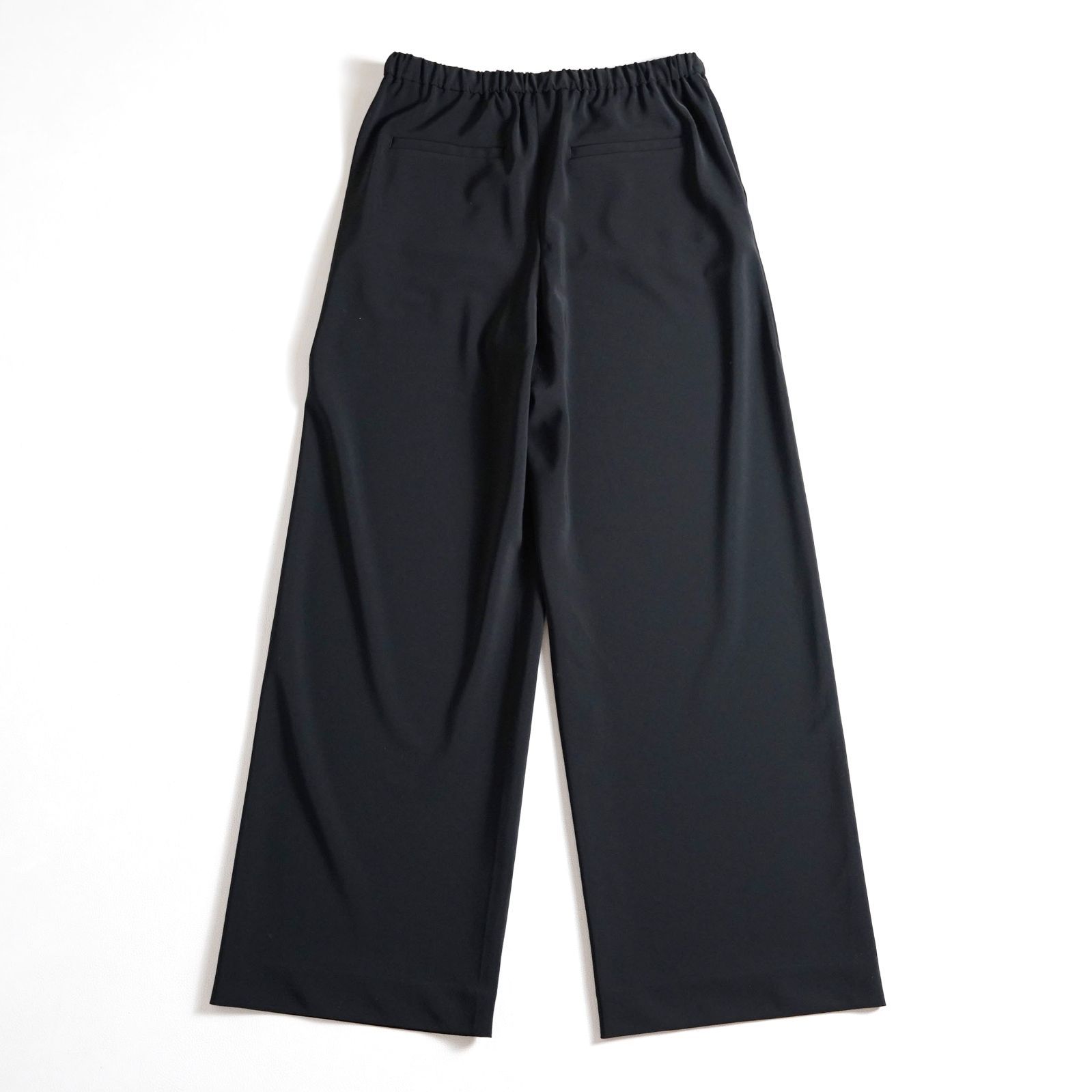 727t 23区 ストレッチ ストレートパンツ 38 M ブラック DECORATOM_COM_BR