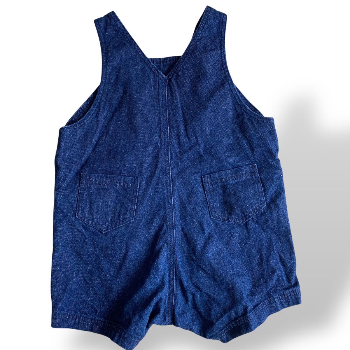 美品 baby Dior ベビーディオール デニム サロペット ロンパース