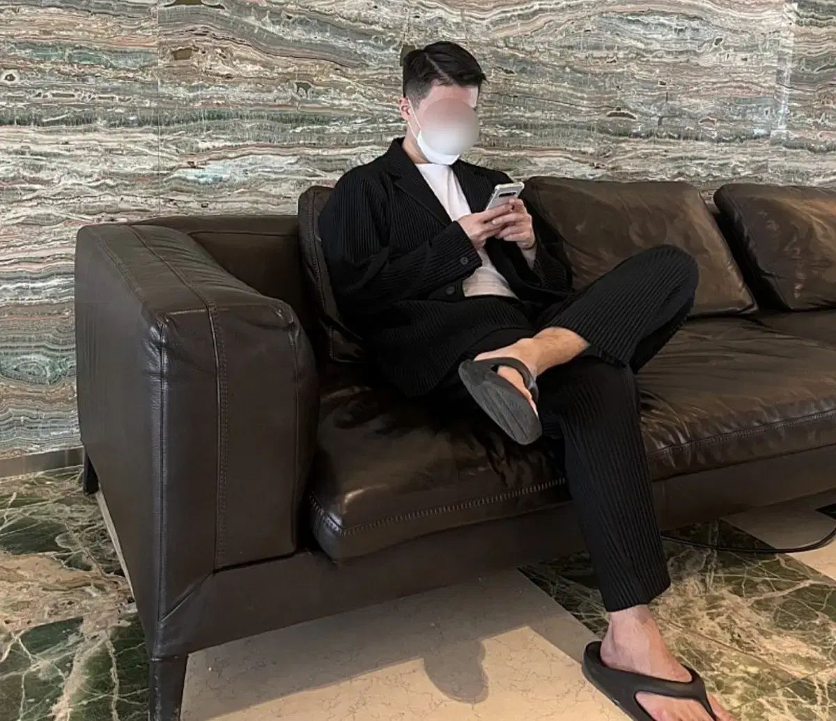 オムプリッセ ベーシック セットアップ ボトムス ブラック サイズ 2 KANDAIZUMI_COM