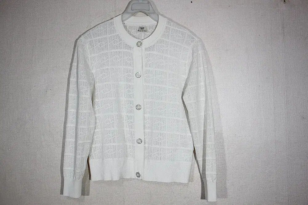 エルメス 白 ニット カーディガン 36