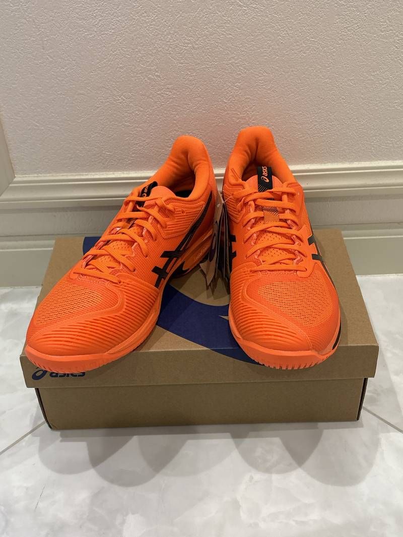 asics アシックス ソリューションスピードFF3 オレンジ ブラック28cm