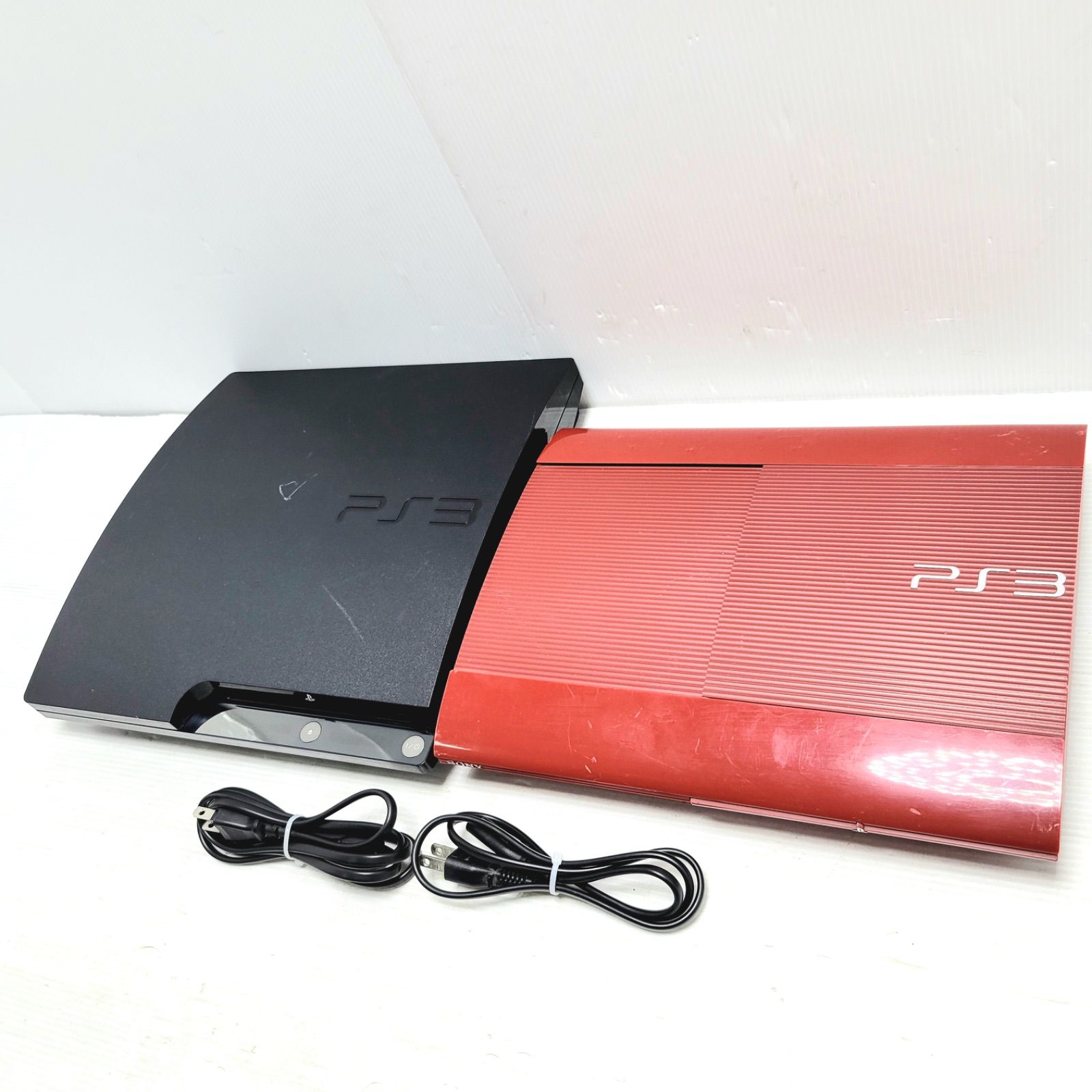 動作品 SONY PlayStation 3 CECH-4000B レッド - CECH-2100A ブラック