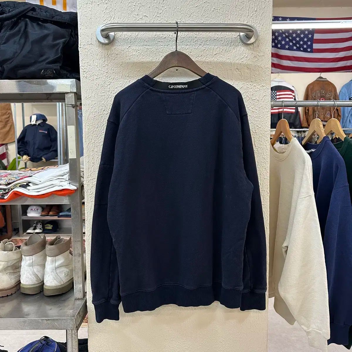 XL (ハングルタグ正規品) CPカンパニー ネイビー スウェット XL C.P.