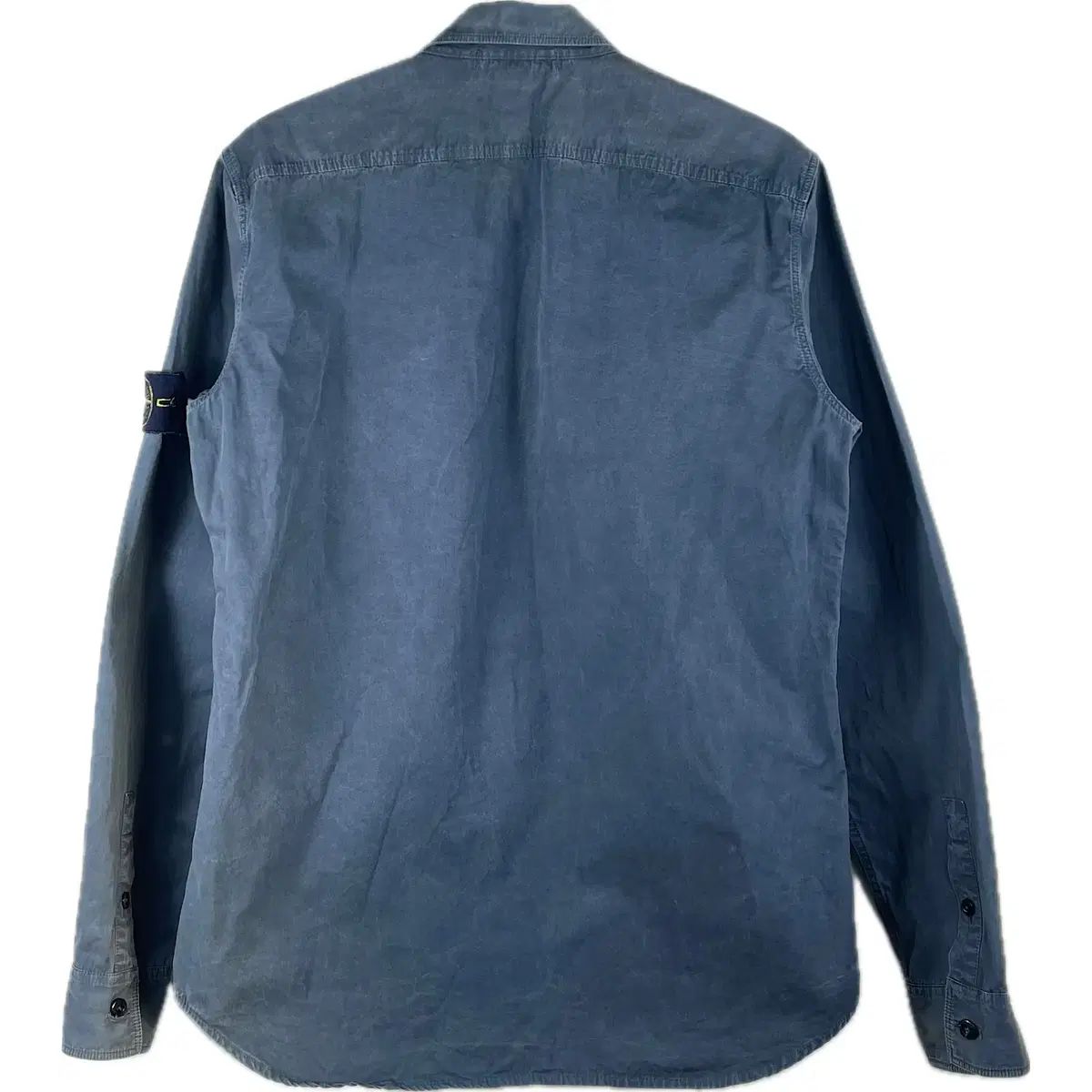 S ストーンアイランド ガーメント ダイング コットン ボタン シャツ