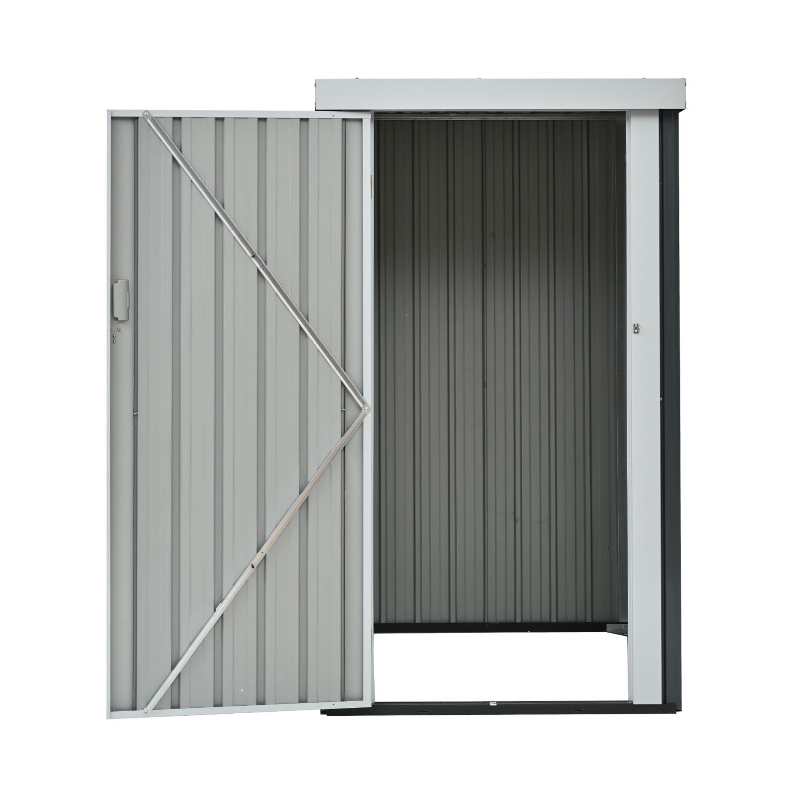 全新品 物置 屋外 スチール 倉庫 戸外収納庫 L96*W94*H165cm 物置き 
