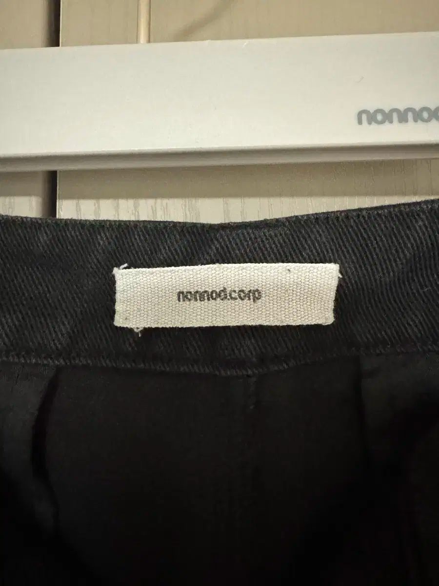  3 Nonnod ダブル ポケット カーゴ ヴィンテージ ブラックパンツ チノパン パンツ