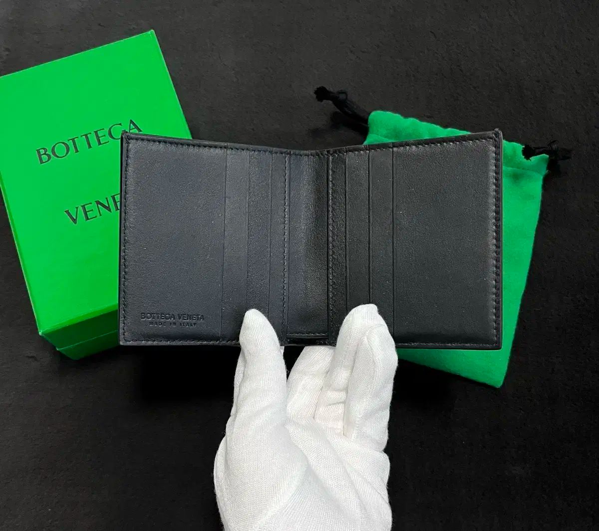  S フルセット Bottega Veneta ボッテガ ヴェネタ カーフスキン 二つ折り財布 ブロック 長財布 小物