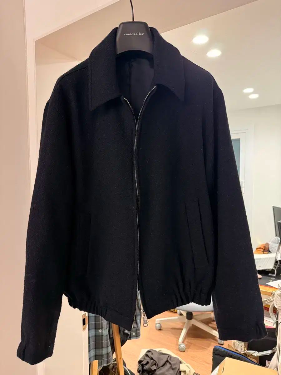 2 ブラウンヤード ハリーツイード ブルゾン ネイビー