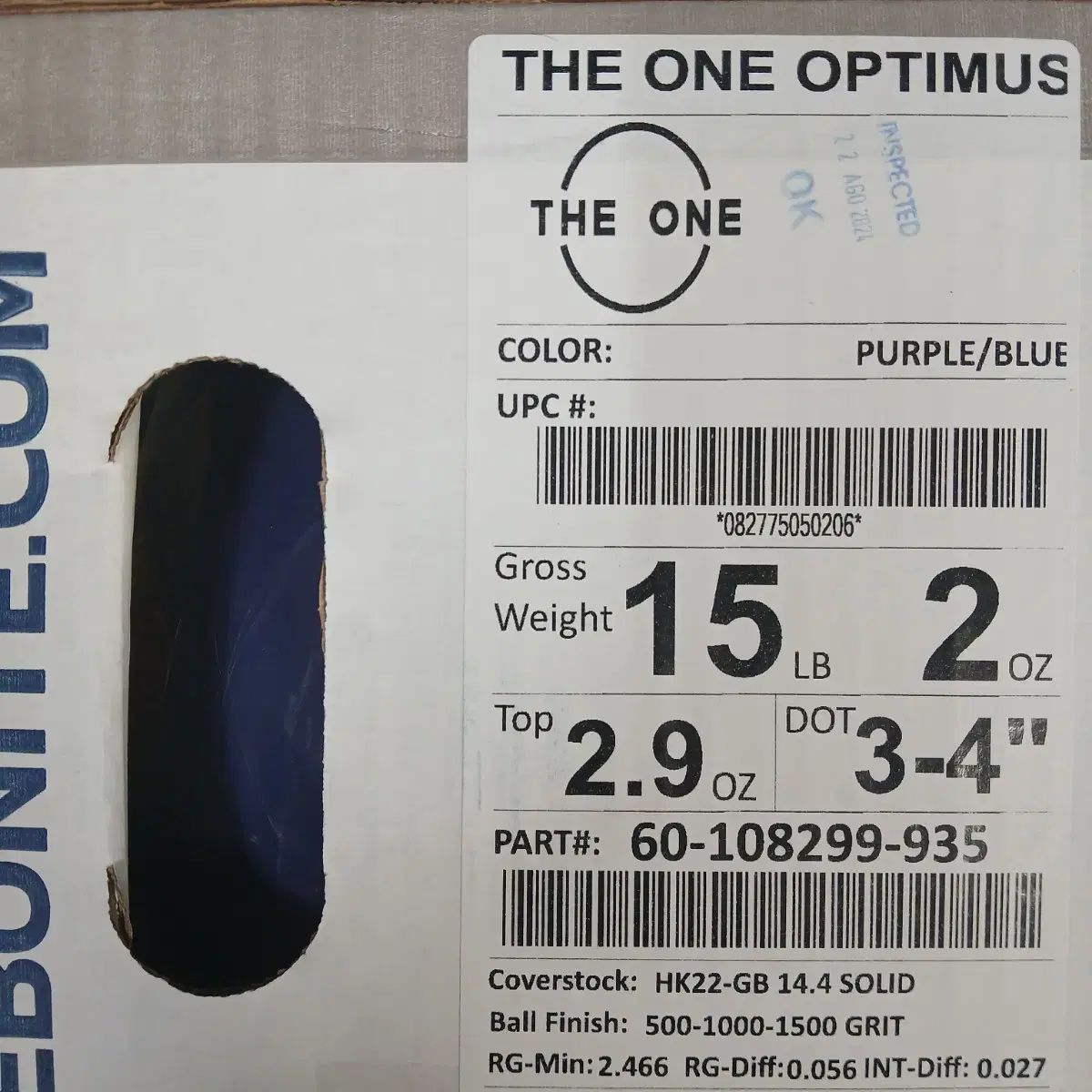  エボナイト EBONITE ザ ワン オプティマスプライム 15パウンド ボーリング 球 ボウリング スポーツ