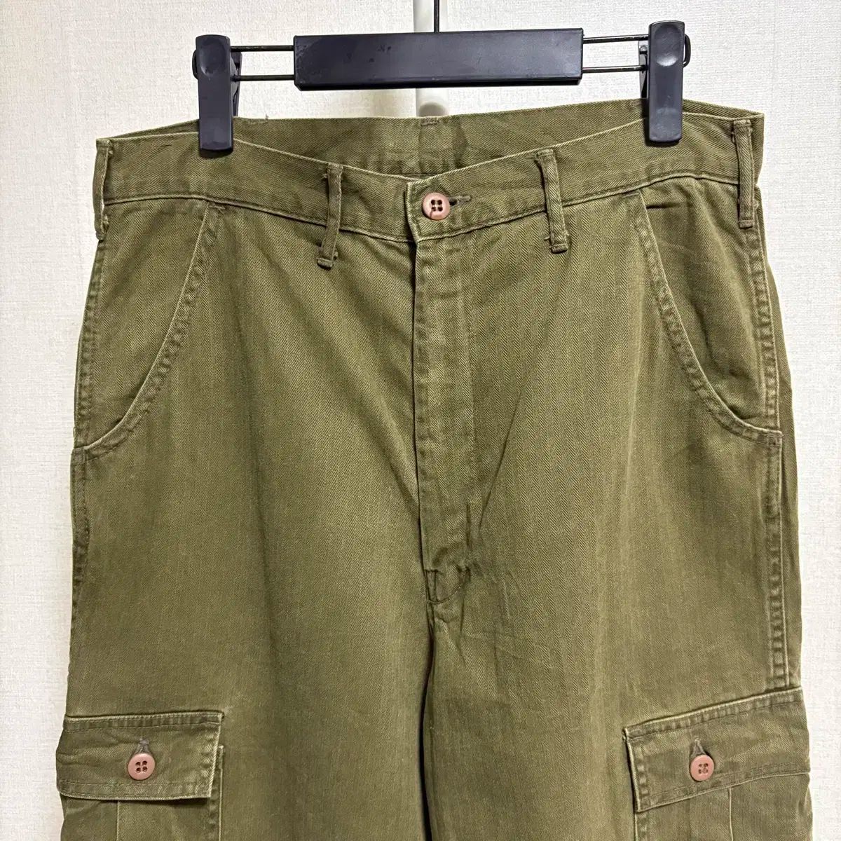 ヒステリックグラマー ヘリンボーン カーゴ パンツ オリーブ 31