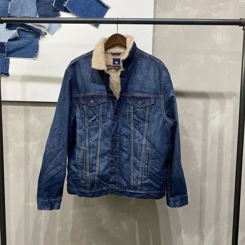 100 GAP ギャップ ストリート デニム シェルパ シープスキン デニムジャケット