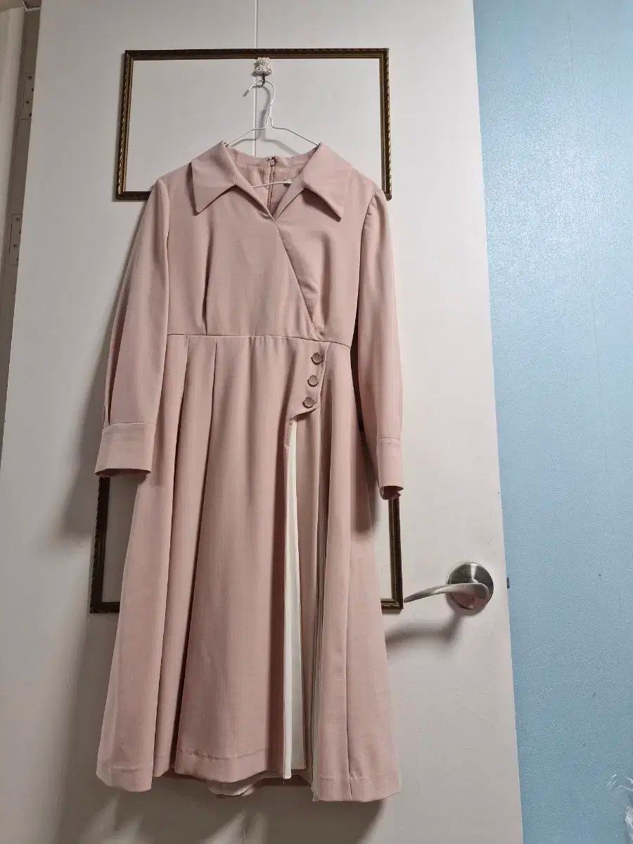 ケネスレディー ピンク シャーリング スタイル ロング ONE PIECE 55