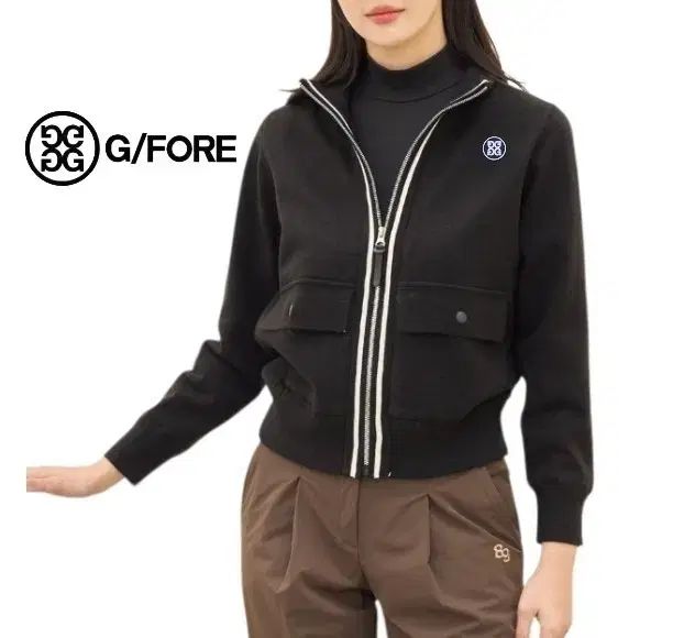 ジーフォア fw 防風 ジップアップ LINE モックネック フール ジップアップ