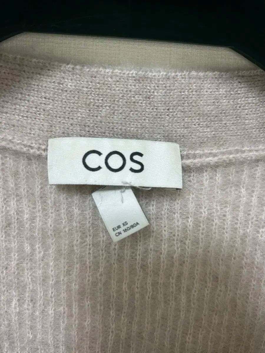 COS コス アンゴラ 半袖カーディガン XS ベージュ