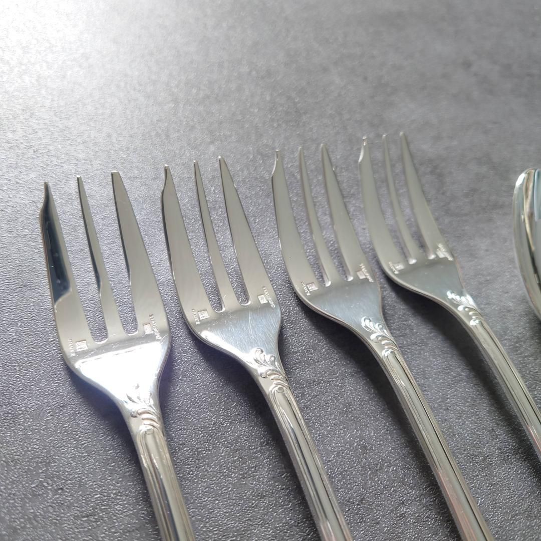 美品 クリストフル マルリー ケーキフォーク コーヒースプーン 8点