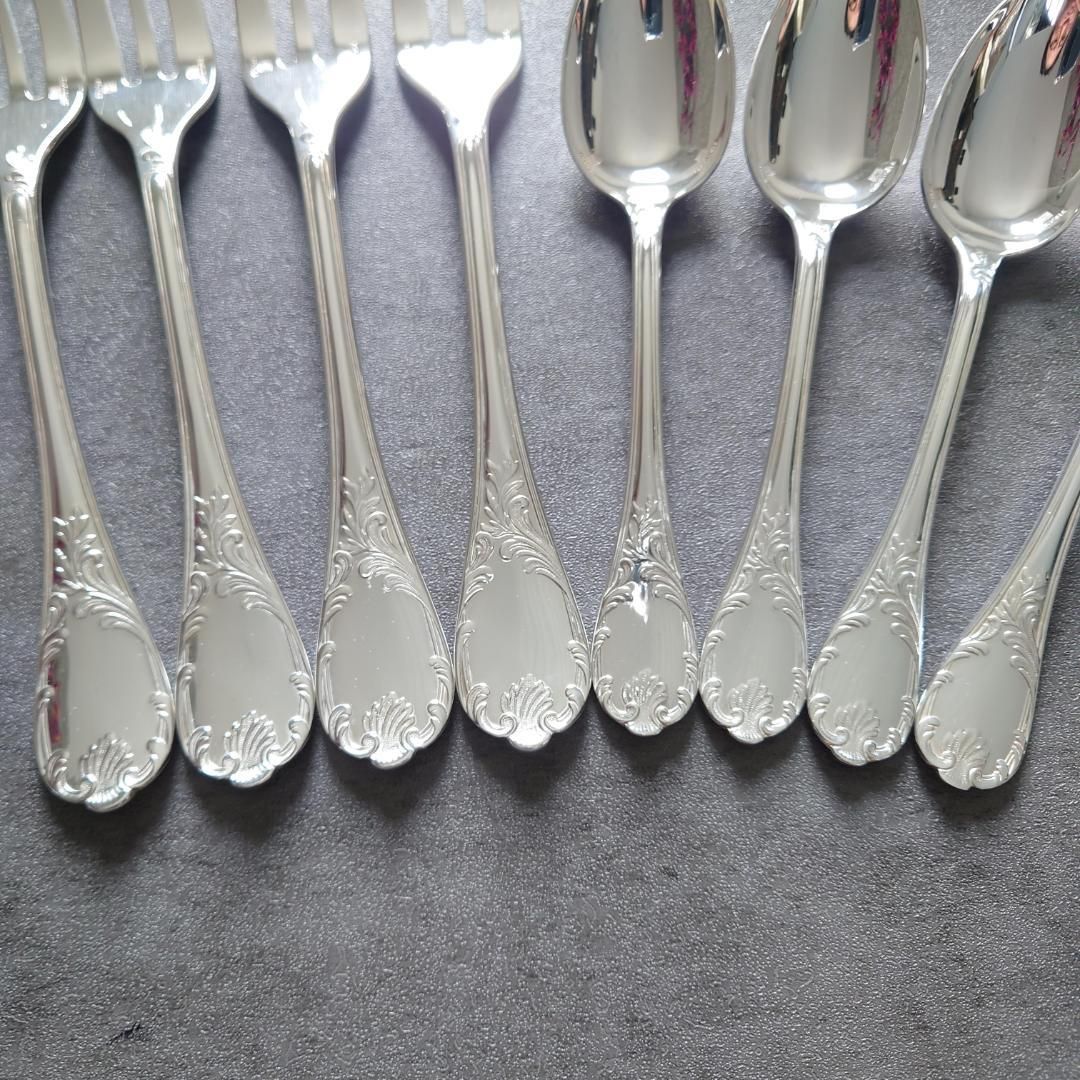 美品 クリストフル パール ケーキフォーク コーヒースプーン 12点 美品 クリストフル パール ケーキフォーク コーヒースプーン 12点 箱