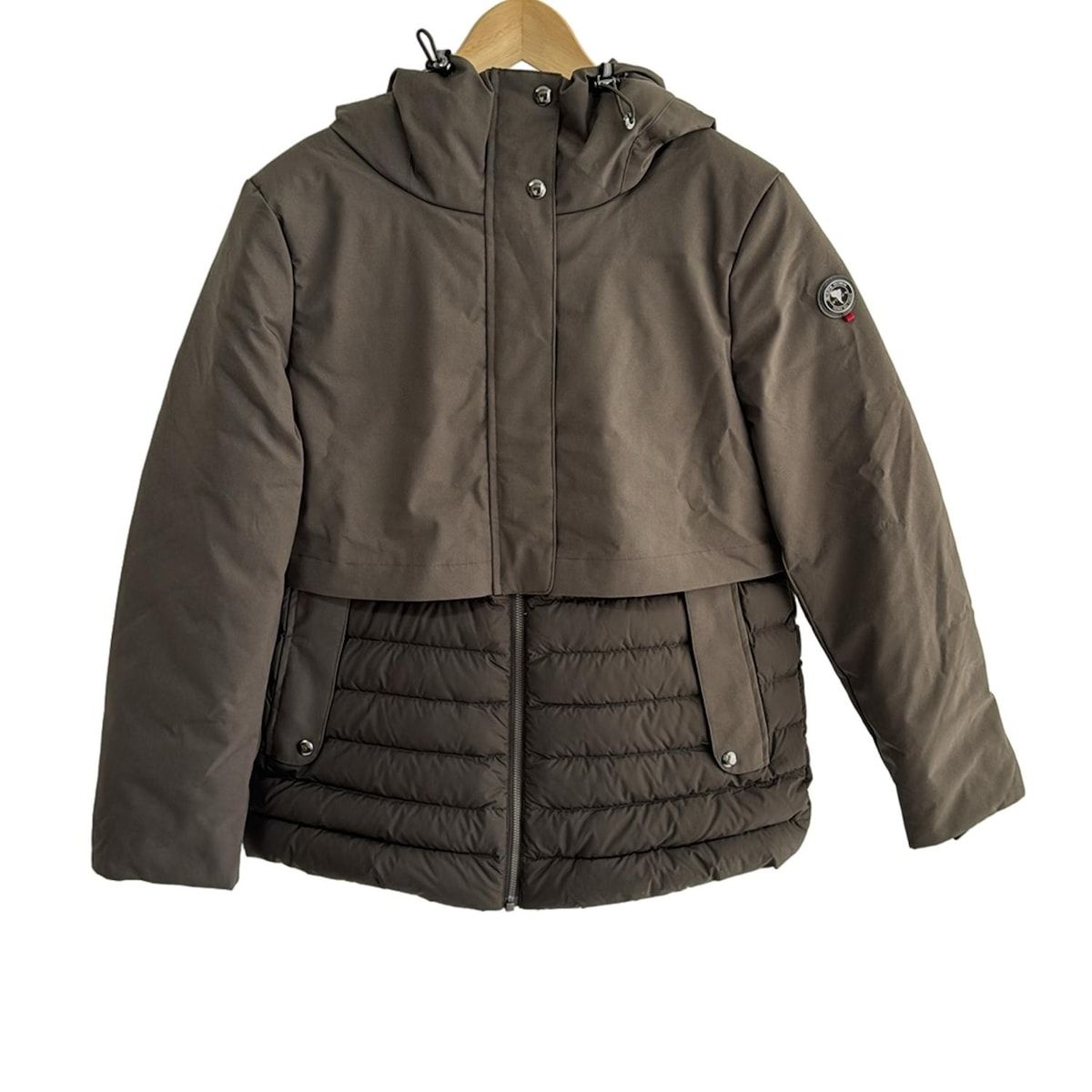 CAPEHORN ケープホーン ダウンコート サイズ42 L レディース - カーキ 長袖 ジップアップ 冬