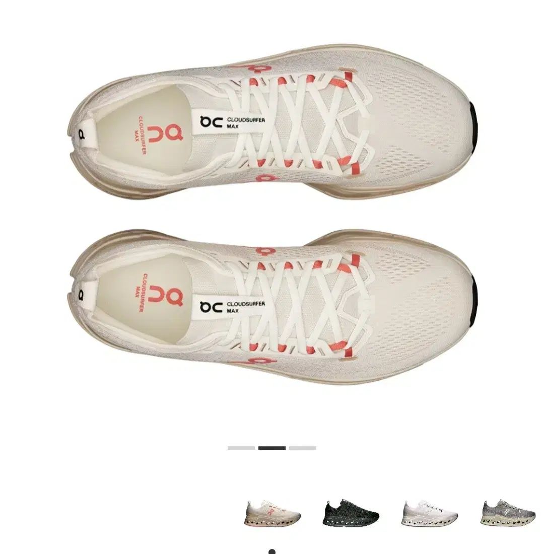 オンランニング クラウドサーファー マックス アイボリー サーモン