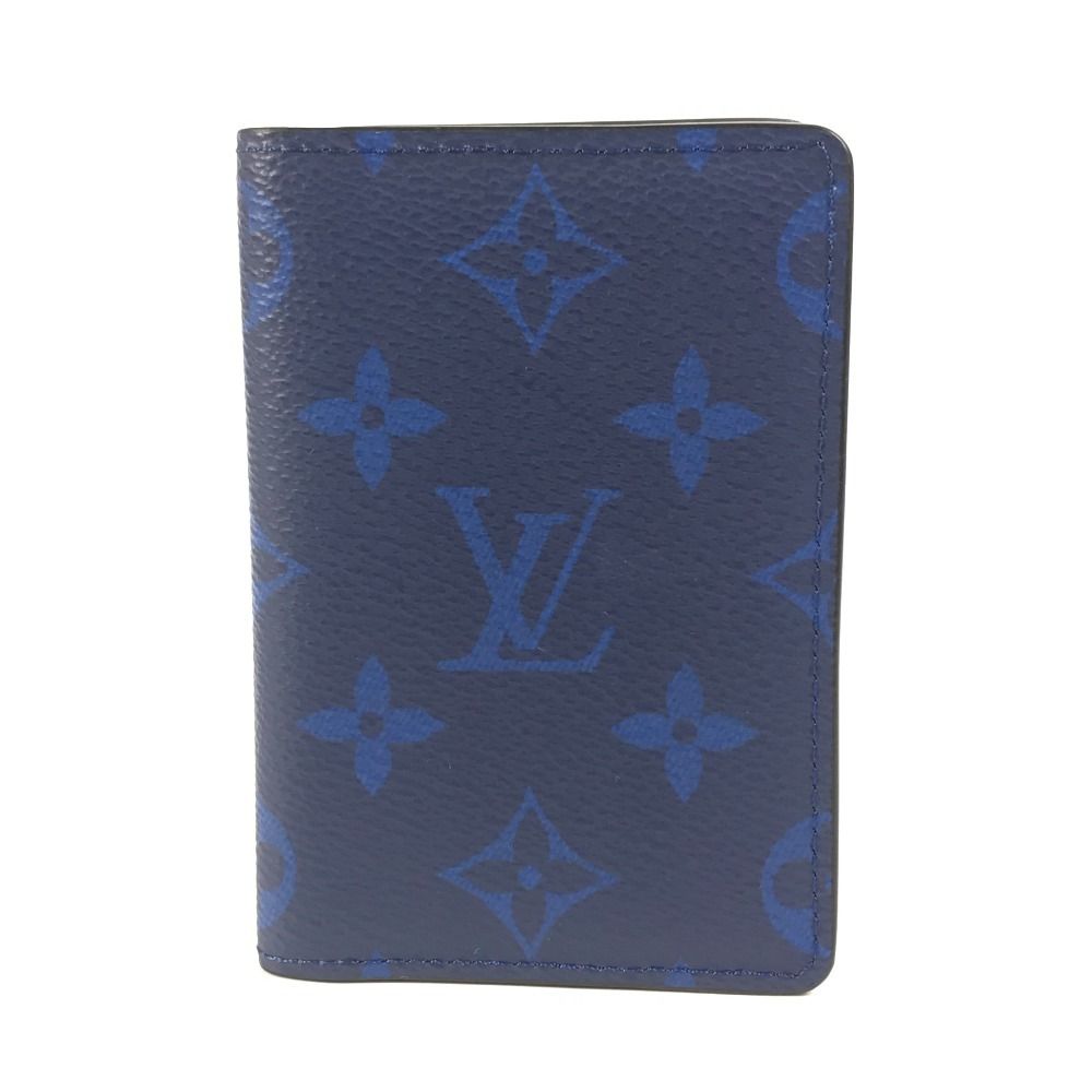LOUIS VUITTON ルイヴィトン カードケース オーガナイザー ドゥ ポッシュ M 30301 タイガレザー コバルト ブルー