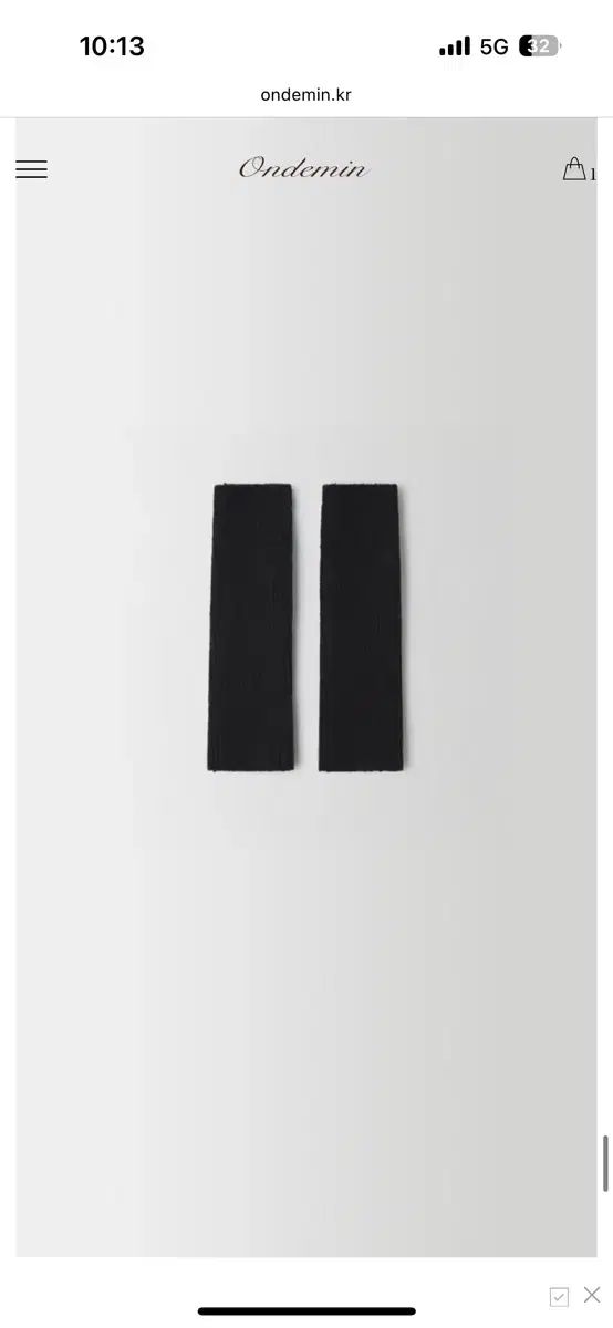 ondemin レッグウォーマー グレー ブラック