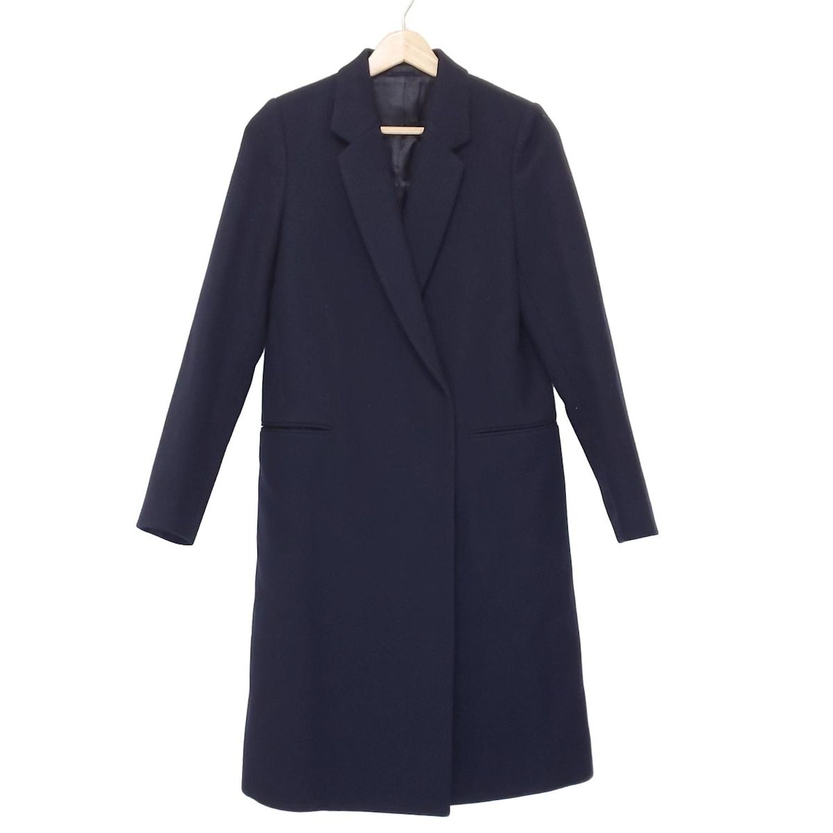 ESTNATION エストネーション コート サイズ38 M レディース - ダークネイビー 長袖 ロング丈 冬