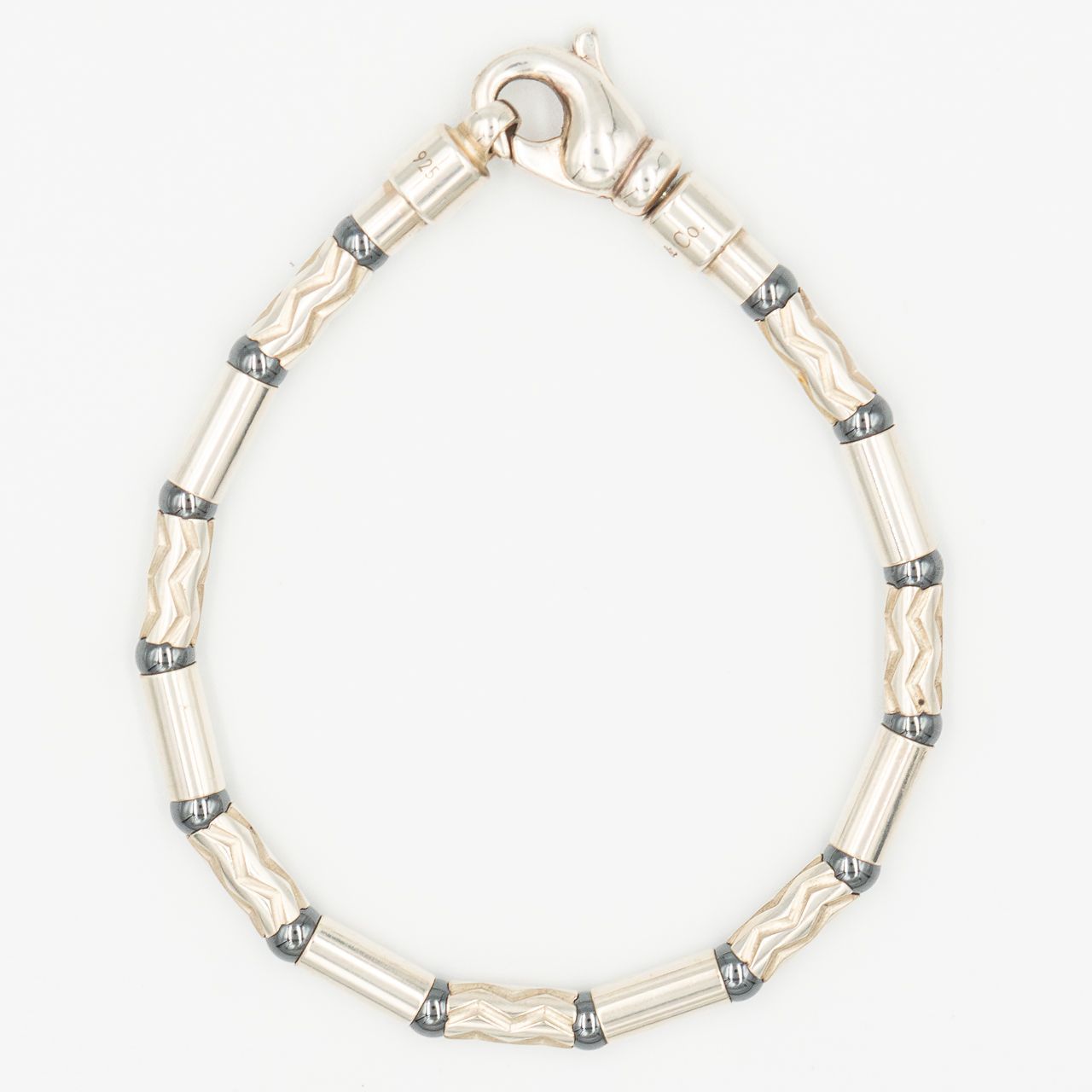 ティファニー エッチド ブレスレット アズテック ジグザグ ヘマタイト2002年