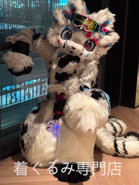 ヒョウ kig 着ぐるみ ヘッド 全頭ヘッド ケモノ ファースーツ ぬいぐるみ コスプレ コスチューム kigurumi