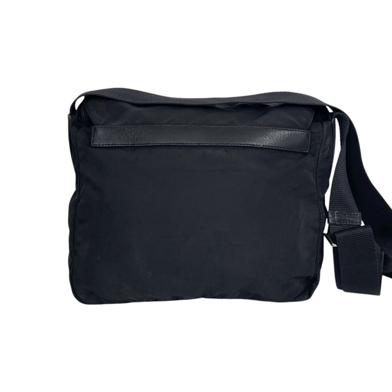 【極美品】プラダ ショルダーバッグ 斜め掛け ナイロン 三角ロゴ ブラック 極希少/極美品】プラダ ショルダーバッグ 三角ロゴ ナイロン レザー 黒