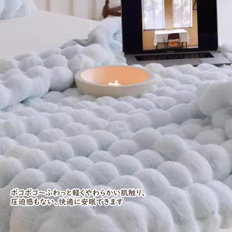 毛布 ふわとろ毛布 ブランケット ひざ掛け TV SNS 新デザイン 表裹もラビットファー調毛布 二枚合わせ あったか ラグジュアリーウォーム 秋冬掛け毛布 厚手 もこもこ 暖かい もうふ 掛け毛布 毛抜けない 静電気防止 肌ふとん 柔らかく ふ