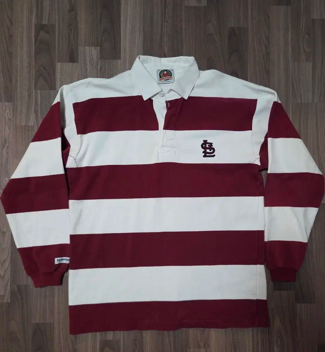 バーバリアン ラグビーシャツ xl