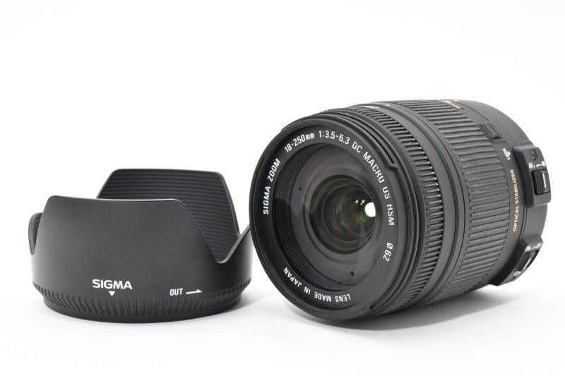 SIGMA ズームレンズ 18-250mm F3.5-6.3 DC MACRO OS HSM キャノン用 上品 A