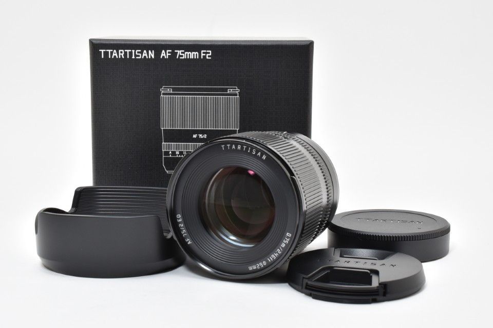 級 銘匠光学 TTArtisan AF 75mm F2 ライカSL TL用 ブラック LL178 5891