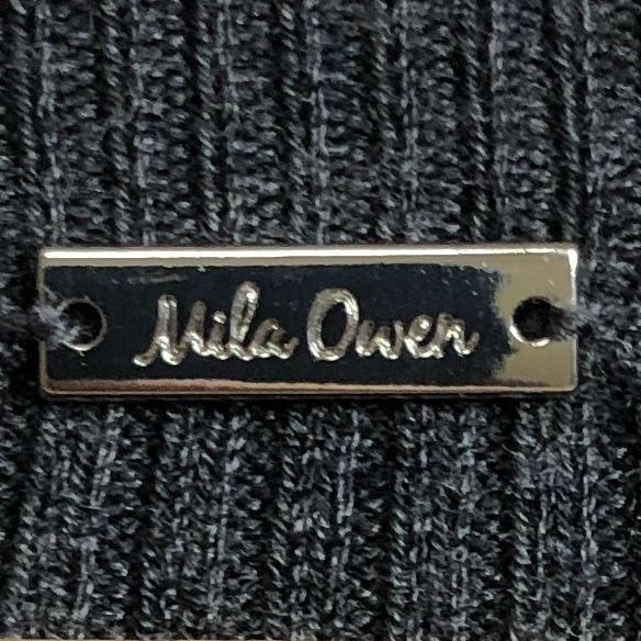 ニットワンピース グレー