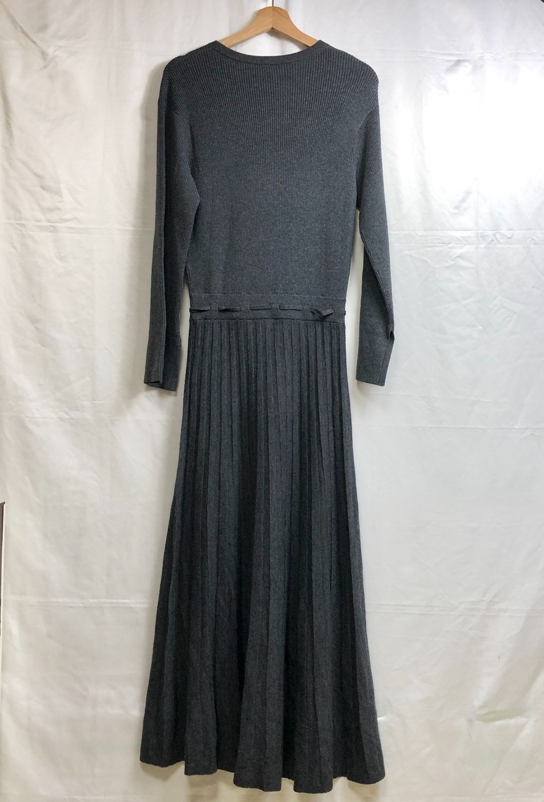 Mila Owen ミラオーウェン ニットワンピース グレー SGMT10-9407