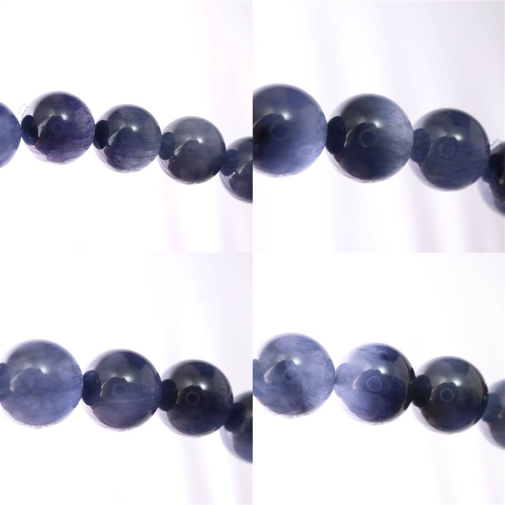 インディゴライト ブルー トルマリン 入り 水晶 9.5mm玉ブレスレット 25.41g 榎本通商73165 FORTGASGNV_COM_BR