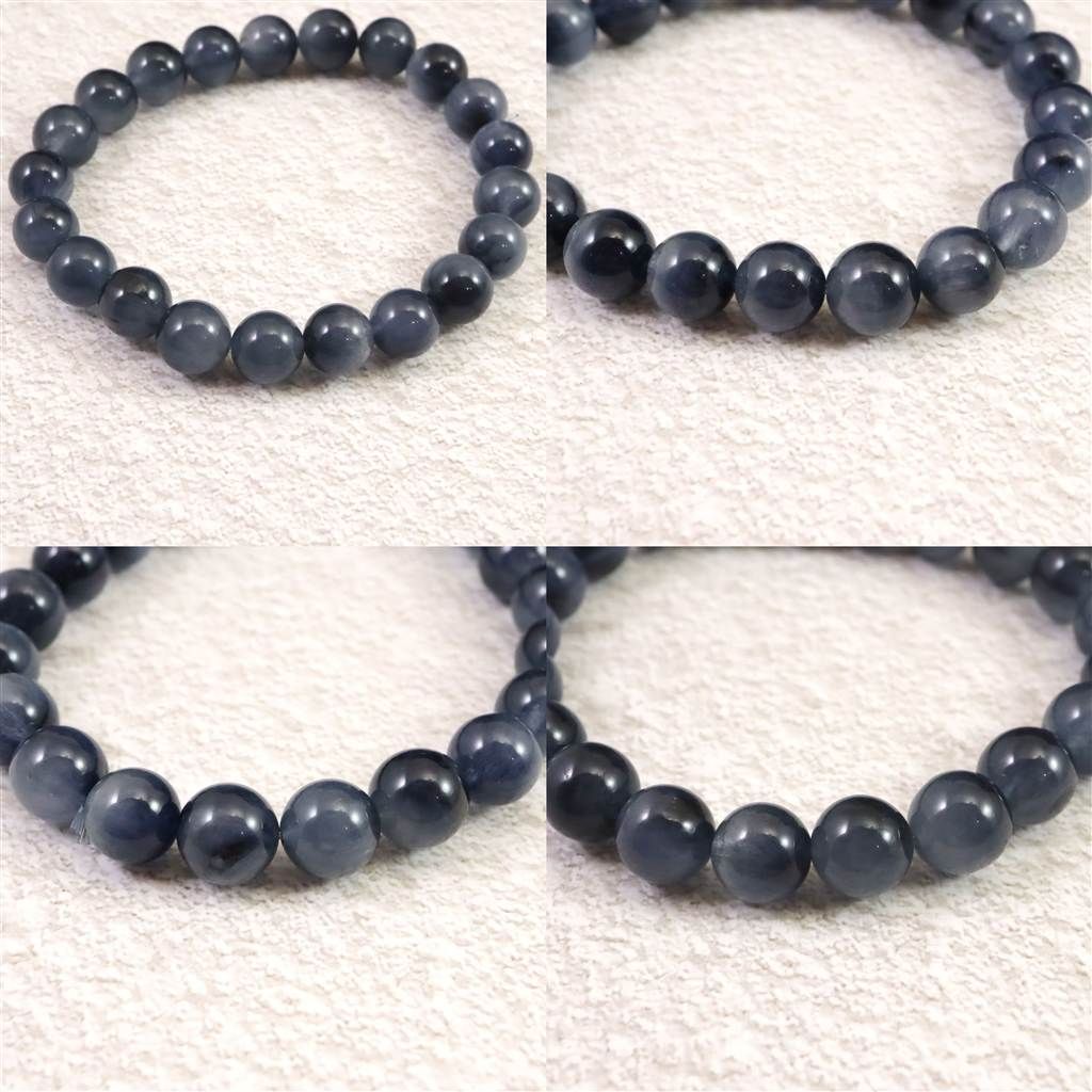 インディゴライト ブルー トルマリン 入り 水晶 9mm玉ブレスレット 22.32g 榎本通商89897 FORTGASGNV_COM_BR