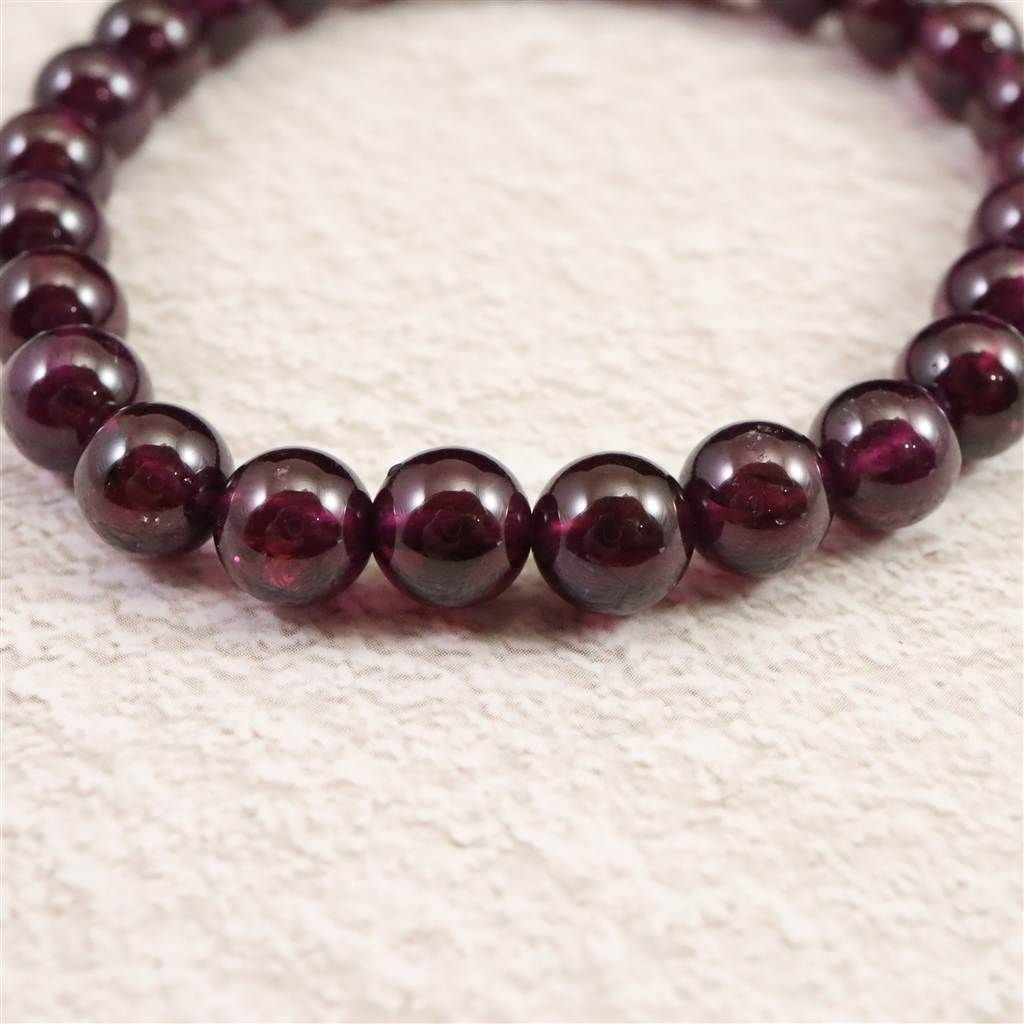 ロードライト ガーネット 4A 7mm玉ブレスレット 17.70ｇ 榎本通商71047 FORTGASGNV_COM_BR