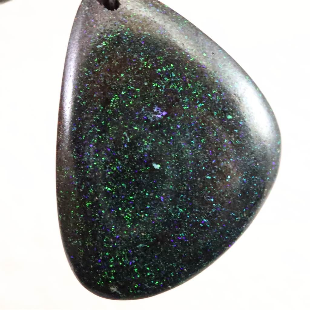 ブラックマトリックスオパール 32mmタンブル ペンダントトップ 8.6g