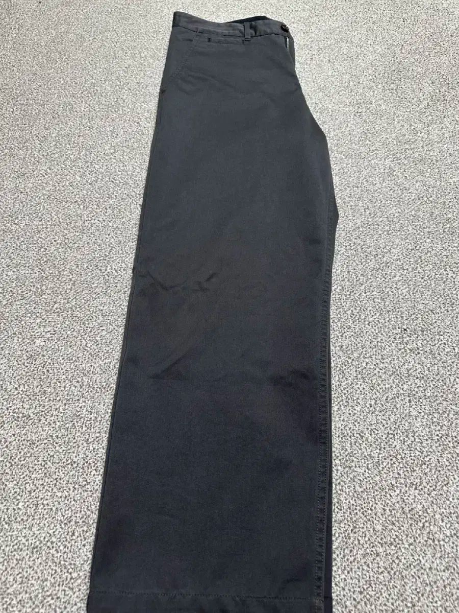 YUNION BLUE ユニオンブルー デスク チノ ウォッシュド チャコール L