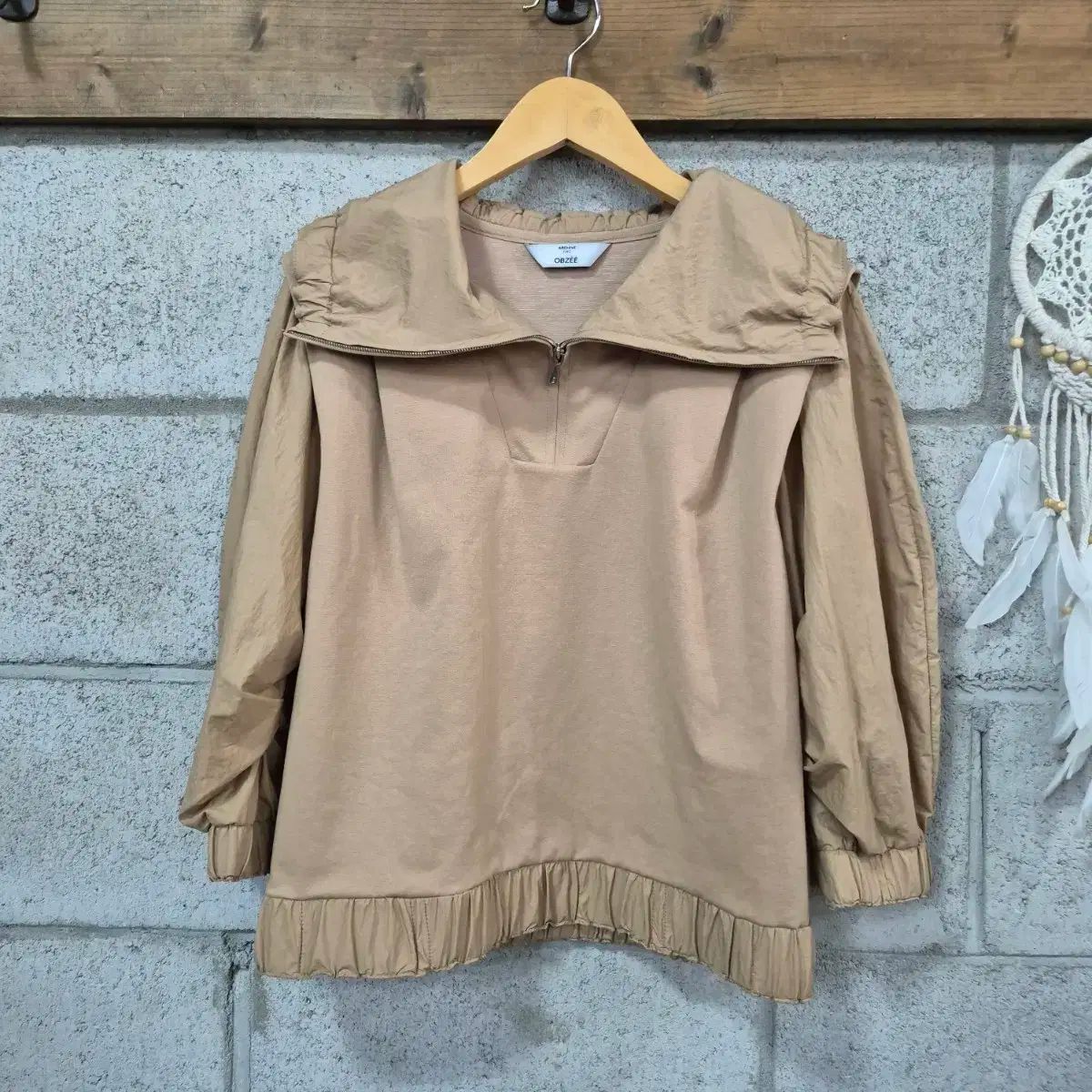 オブジェ 赤井 22年サン ハーフジップ Tシャツ